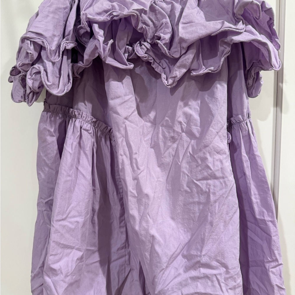 Free People Strapless Dress in Lavender